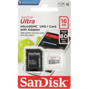 16GB MICRO SD CARD – SANDISK | CLASS 10 | UHS-1