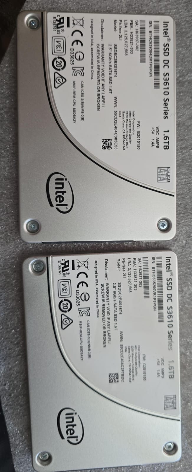 1.6Tb 2.5inch sata server ssd