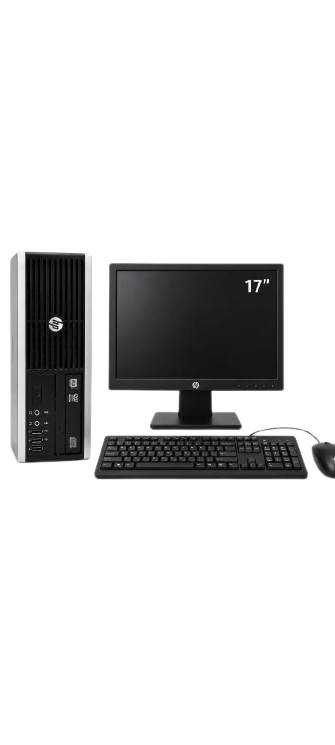 Complete HP Computer Set – HP Compaq Elite 8300+17″ Monitor+ K&M