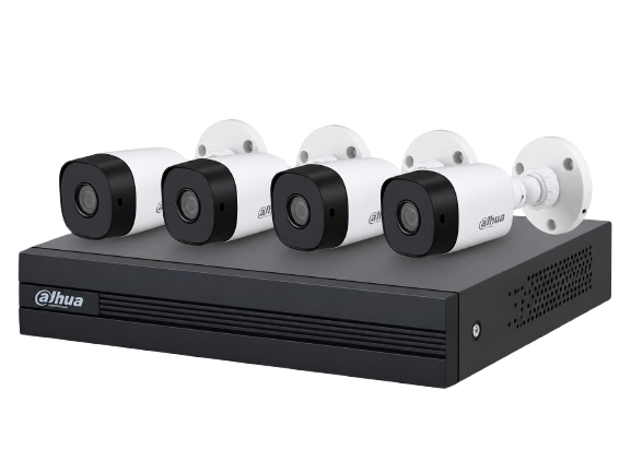 Dahua 4-Channel CCTV Security Camera Kit – 4 Bullet Cameras + XVR
